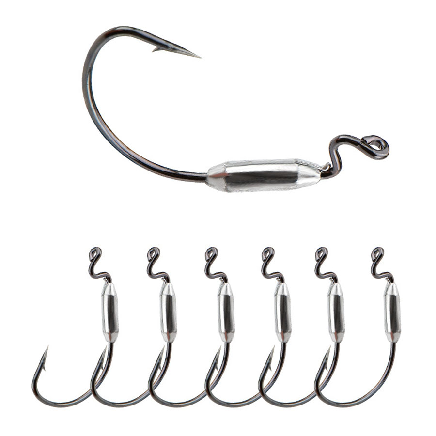 Fishing Hook Offset - Señuelo de gusano blando de 5