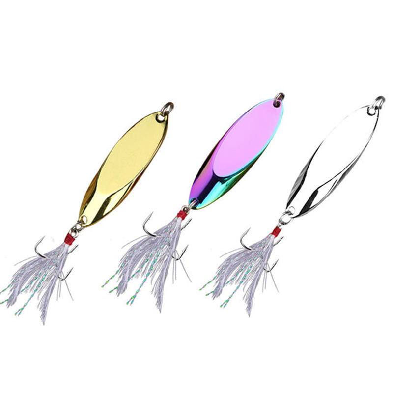 Fishing Hook Treble - Señuelo de cuchara de Metal de