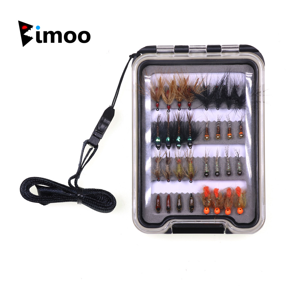 Fishing Hook Barbless - Kit de 32 Moscas Nymph para