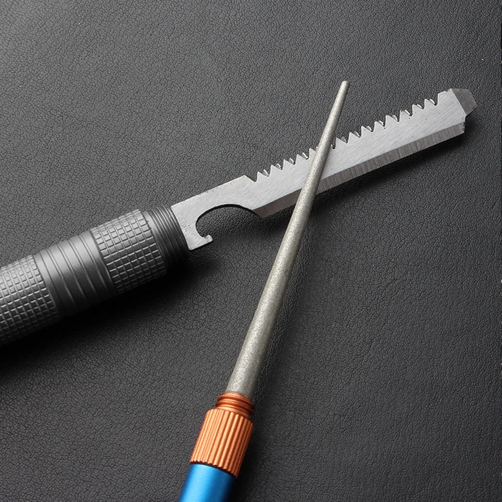 Fishing Hook Stainless Steel - Mini caña para afilar cuchillos EDC