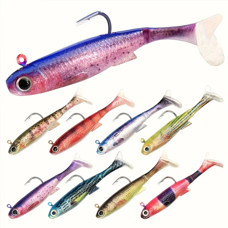 Fishing Hook Weedless - Señuelo de lubina preinstalado | Paquete