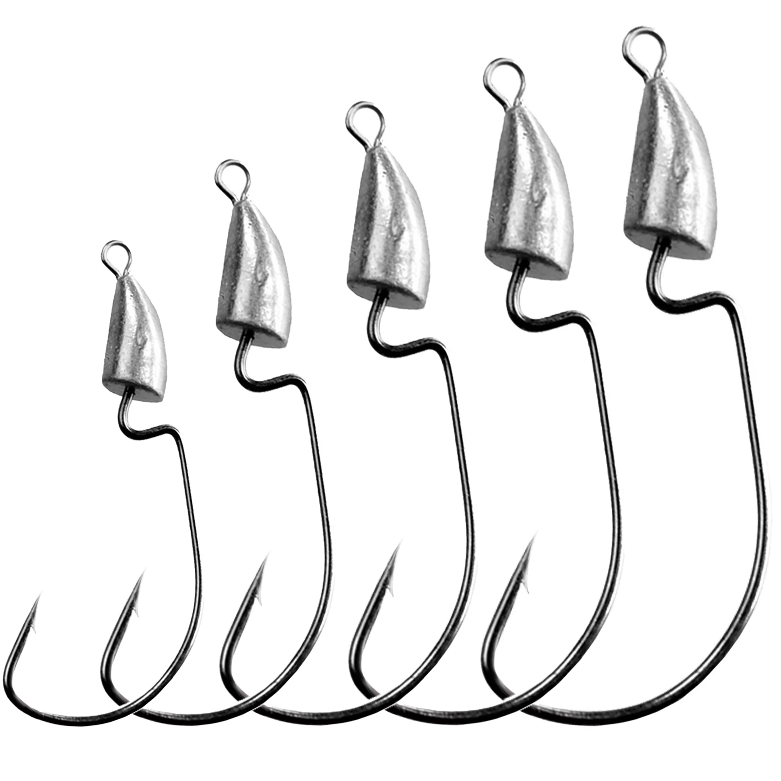 Fishing Hook Weedless - THKFISH 10 Uds anzuelo con cabeza