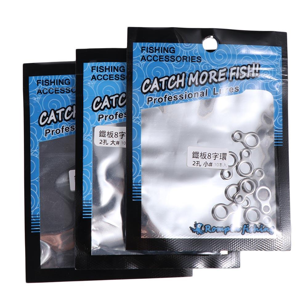 Fishing Hook Jig - 10 unidades de anillas sólidas de