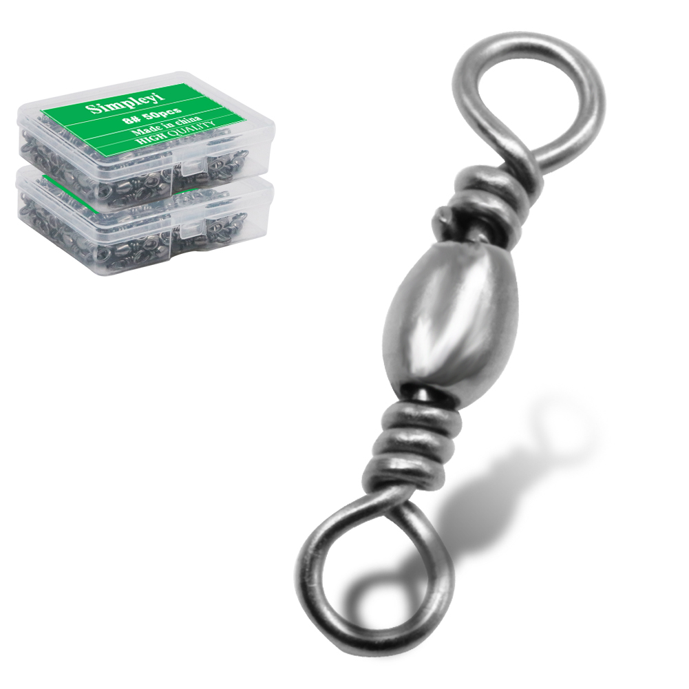 Fishing Hook Stainless Steel - Barril giratorio de rodamiento de bolas