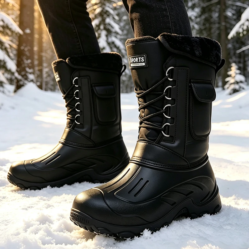 Fishing Hook - Botas de nieve de invierno para