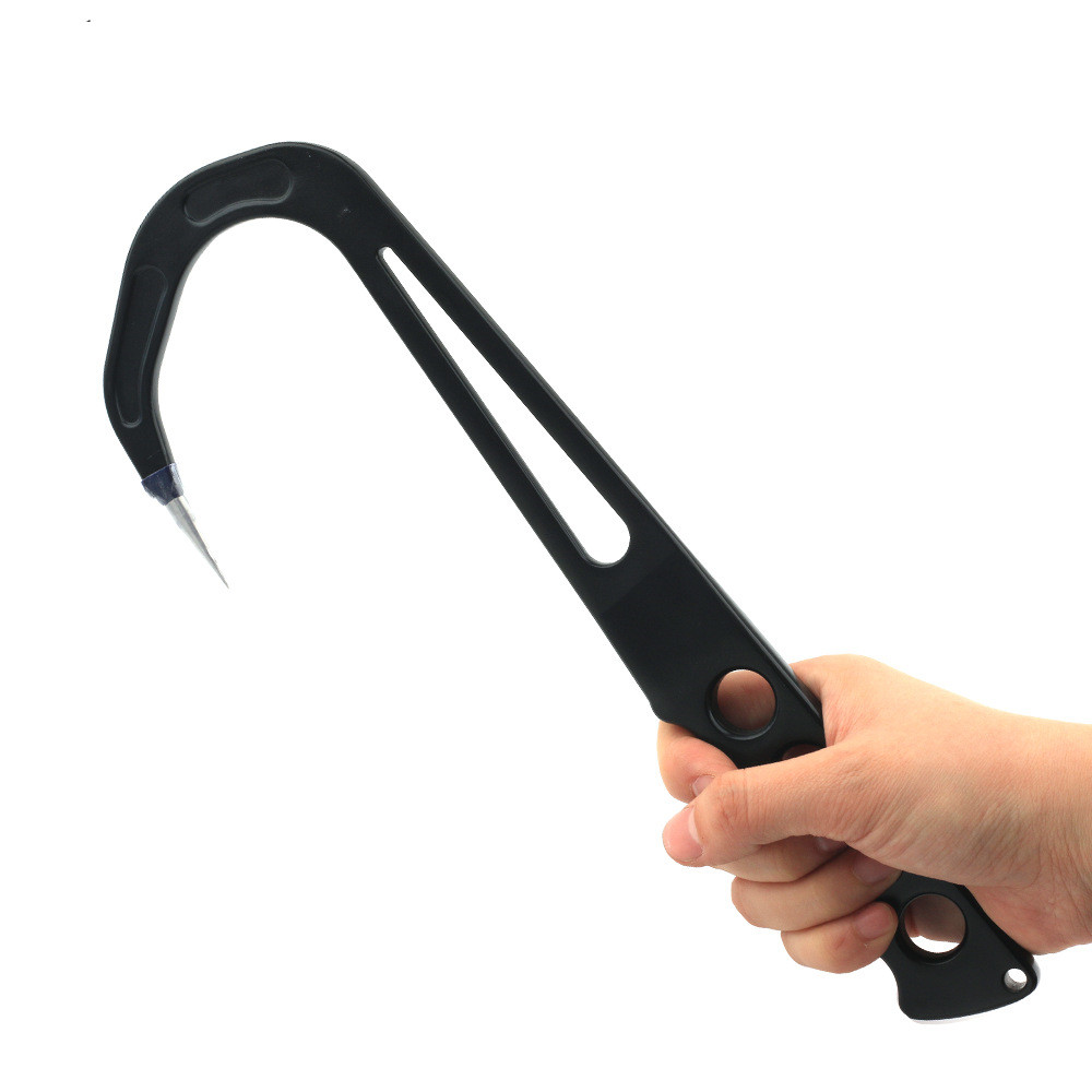 Fishing Hook Size - Empuñadura portátil de acero inoxidable para