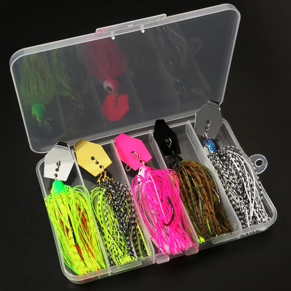 Fishing Hook Weedless - Cebo giratorio 7g/9g/12g/14g/21g Kit de Señuelos