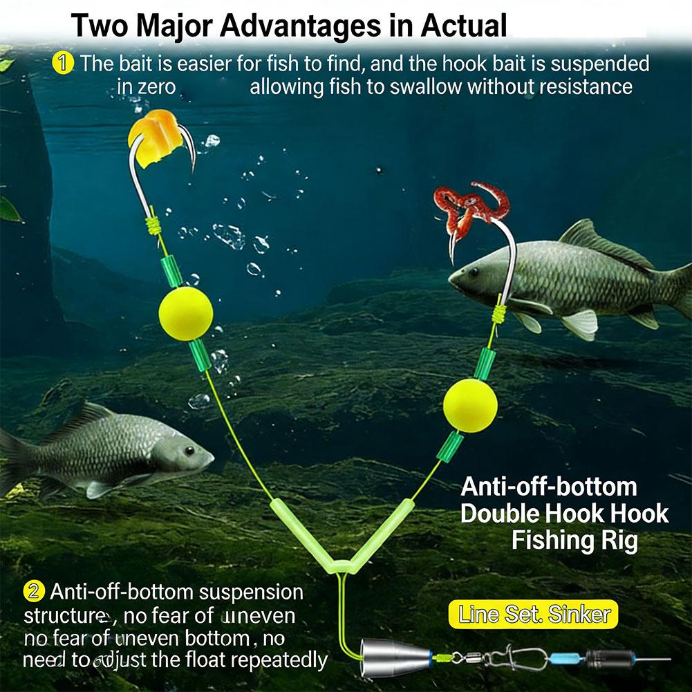 Fishing Hook Weedless - Equipo de Pesca Antienganches, Juego de