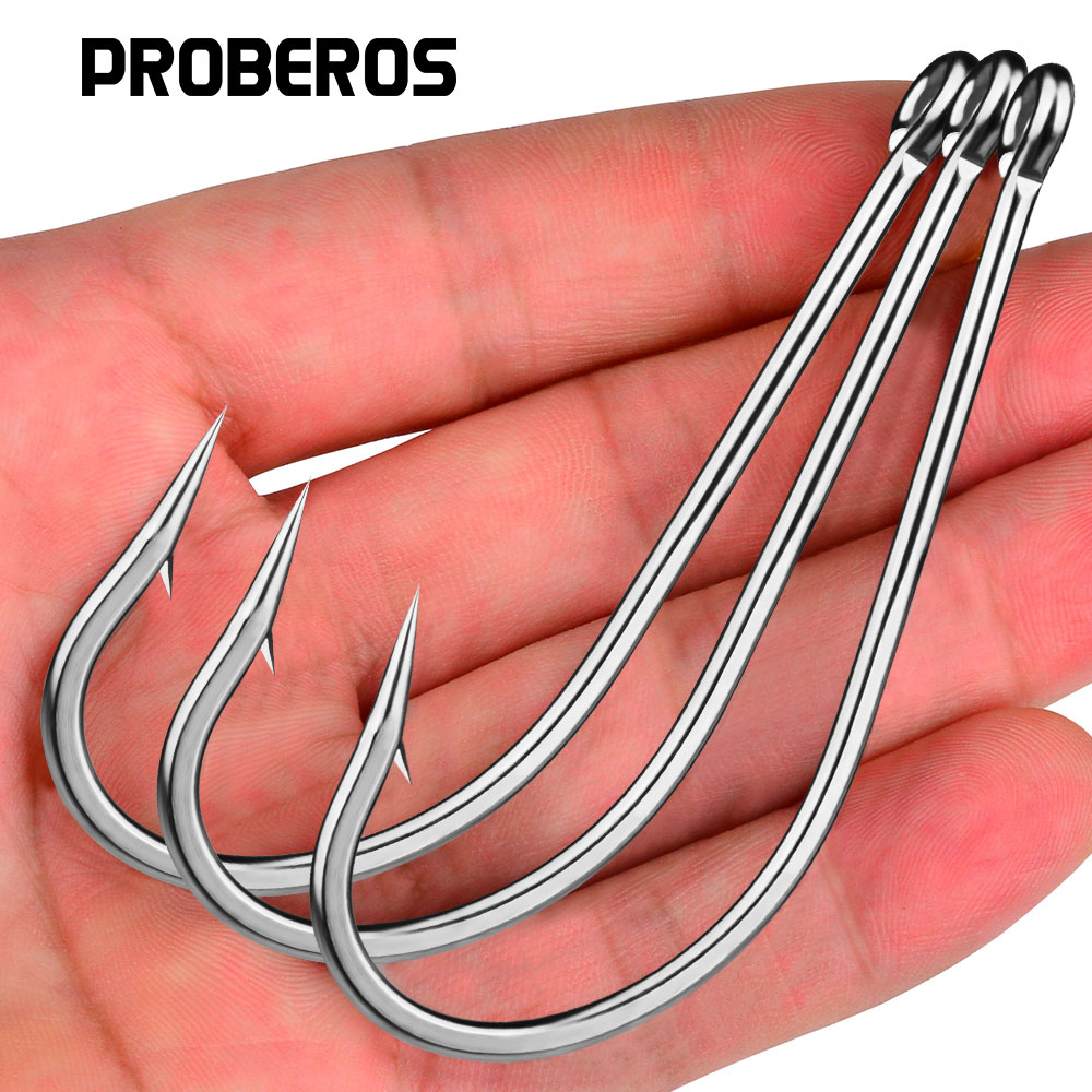 Fishing Hook Stainless Steel - Anzuelos de Pesca Proberos, 20 Piezas,