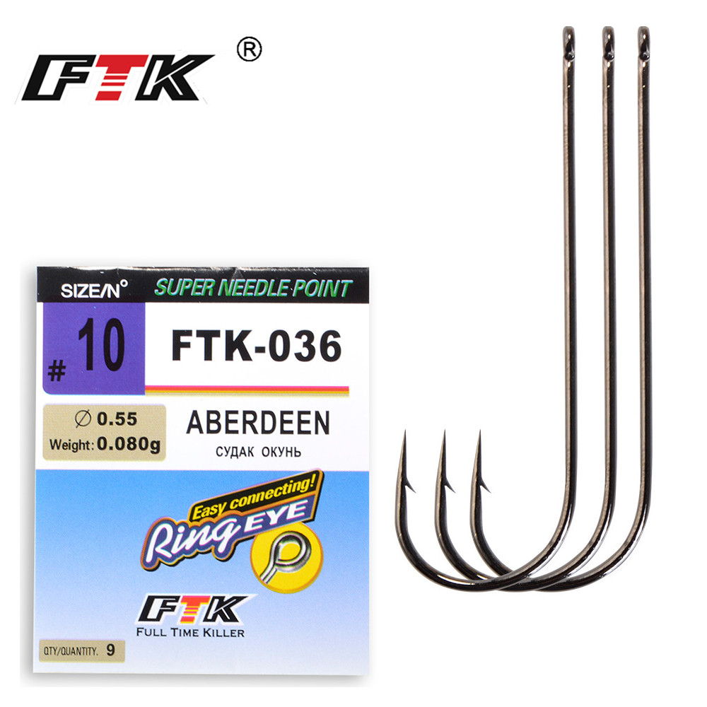 Fishing Hook Assortment - FTK-anzuelos de pesca de mar ABERDEEN