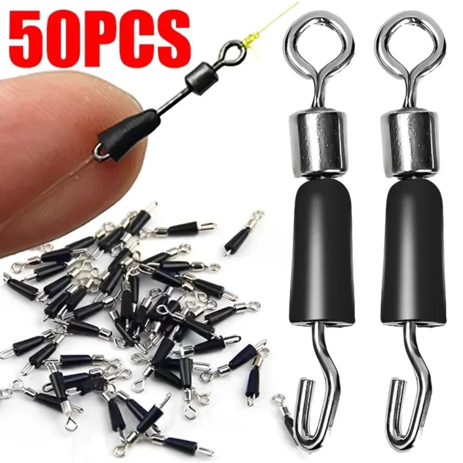 50 unidades de Conectores Gira - Fishing Hook Stainless Steel reseña y precio