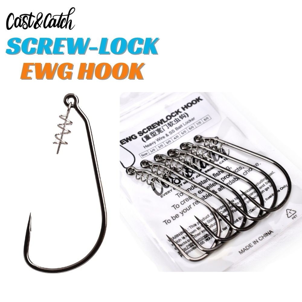 Anzuelo Cast&Catch SCREW-LOCK  - Fishing Hook Weedless reseña y precio