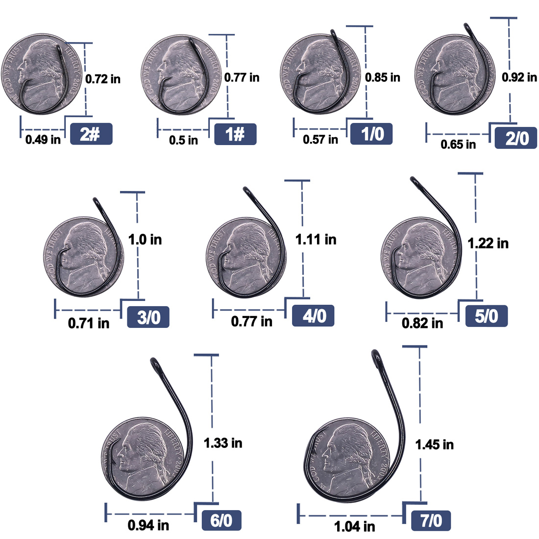Anzuelos Circulares de Ancho A - Fishing Hook Circle reseña y precio