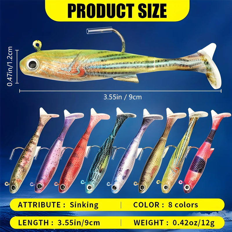 Señuelo de lubina preinstalado - Fishing Hook Weedless reseña y precio