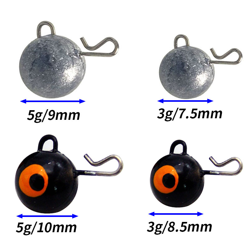 Plomo de peso de pesca, bola r - Fishing Hook Jig reseña y precio