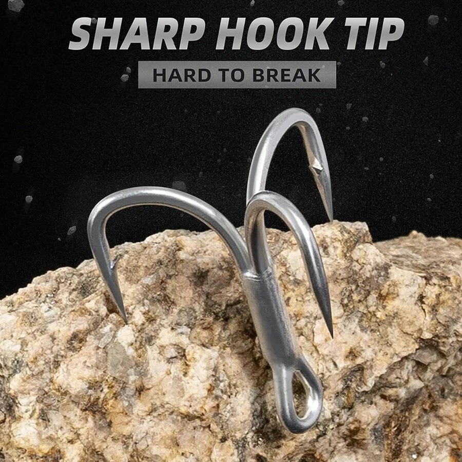Anzuelos triples de pesca de a - Fishing Hook Barbless reseña y precio
