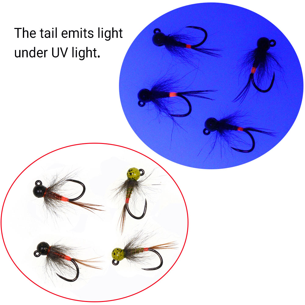 6 unidades de señuelos de pesc - Fishing Hook Barbless reseña y precio