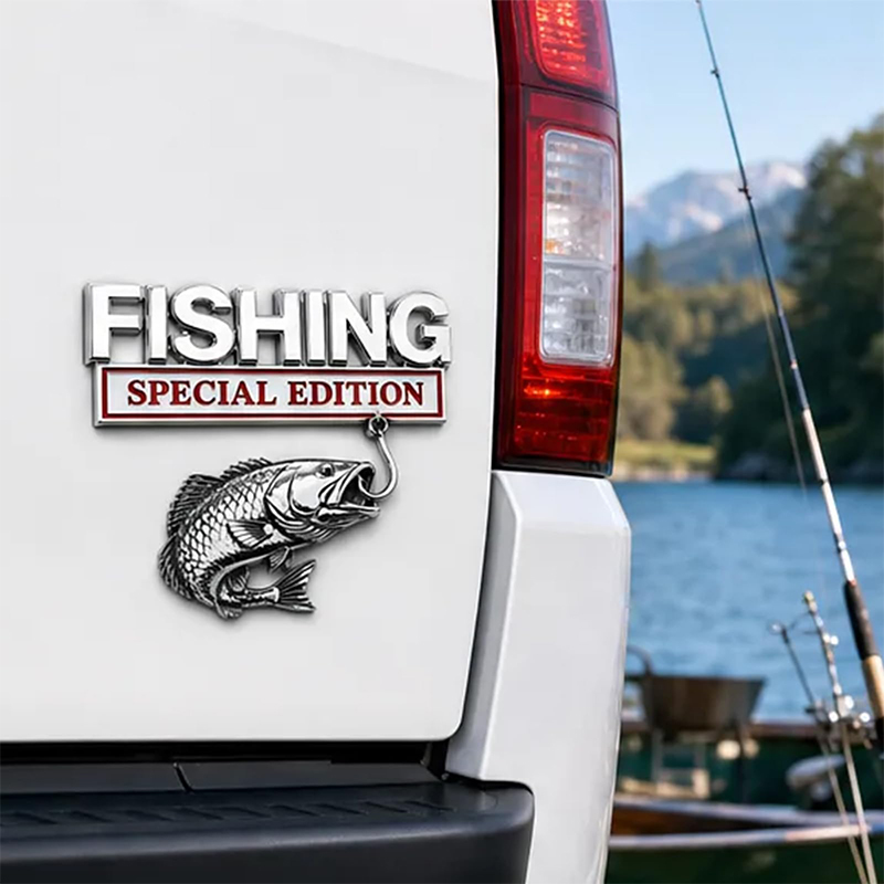 Emblema Metálico Cromado para  - Fishing Hook reseña y precio