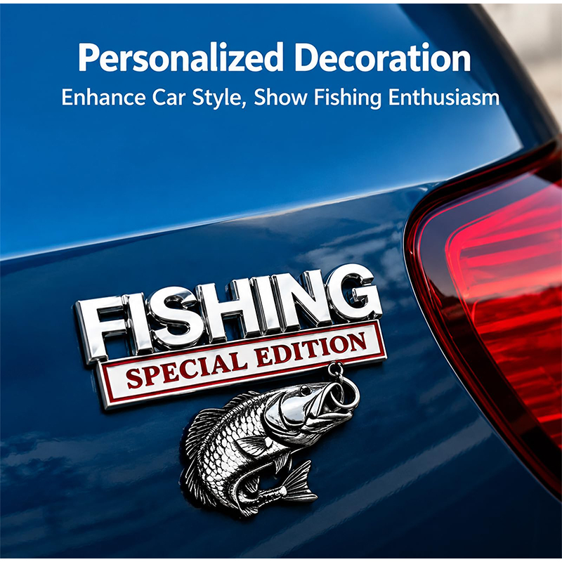 Emblema Metálico Cromado para  - Fishing Hook reseña y precio