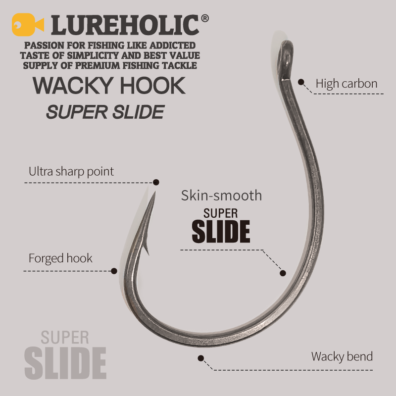 LUREHOLIC-anzuelo loco súper d - Fishing Hook Barbless reseña y precio