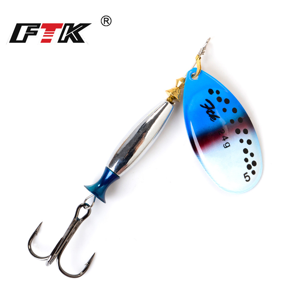 FTK 18g 24g cebo giratorio cuc - Fishing Hook Treble reseña y precio