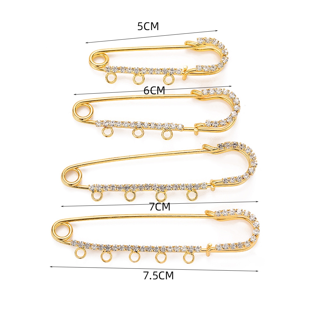 Broche de diamantes de imitaci - Fishing Hook Size reseña y precio