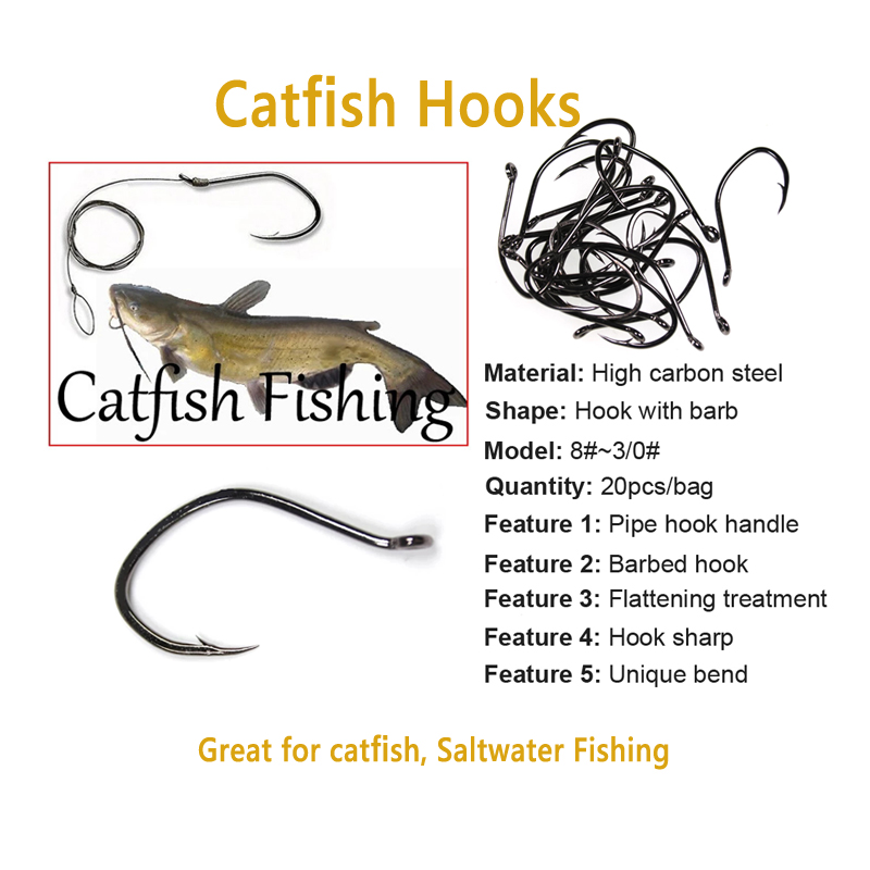 Wifreo 20 piezas anzuelo de ba - Fishing Hook Barbless reseña y precio