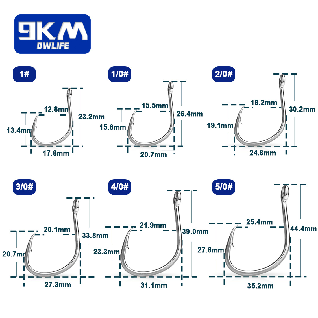 Anzuelos de pesca de 9KM, anzu - Fishing Hook Circle reseña y precio