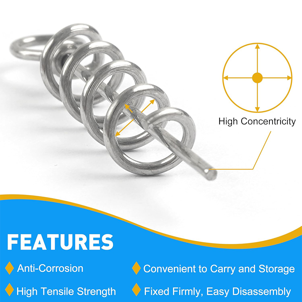 50 Uds. Gancho de manivela de  - Fishing Hook Stainless Steel reseña y precio