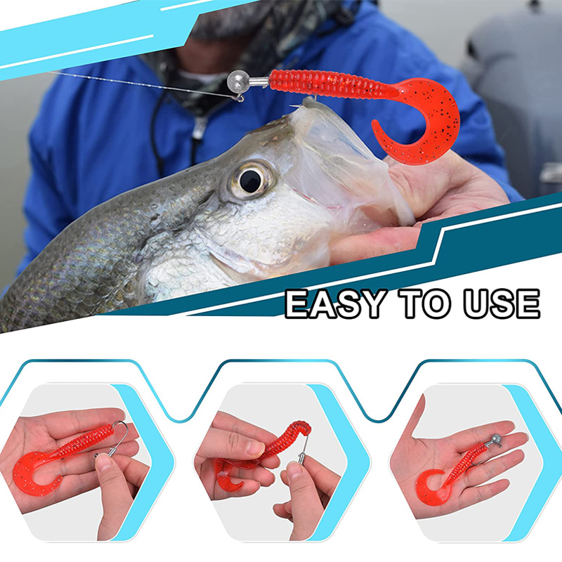 100 unidades de anzuelos de pe - Fishing Hook Offset reseña y precio