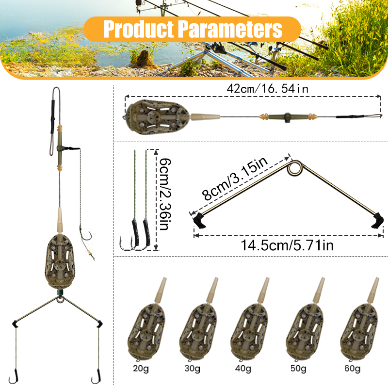 Aparejos para el cabello de ca - Fishing Hook Assortment reseña y precio