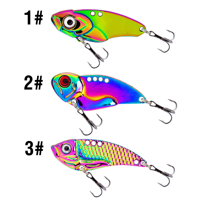 3 señuelos metálicos coloridos - Fishing Hook Treble reseña y precio