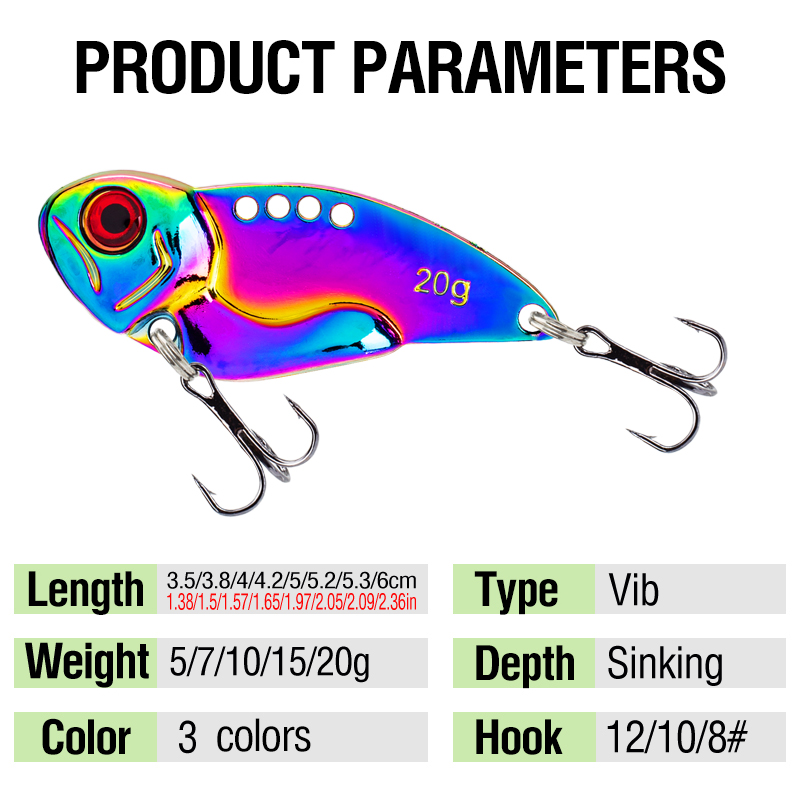 3 señuelos metálicos coloridos - Fishing Hook Treble reseña y precio
