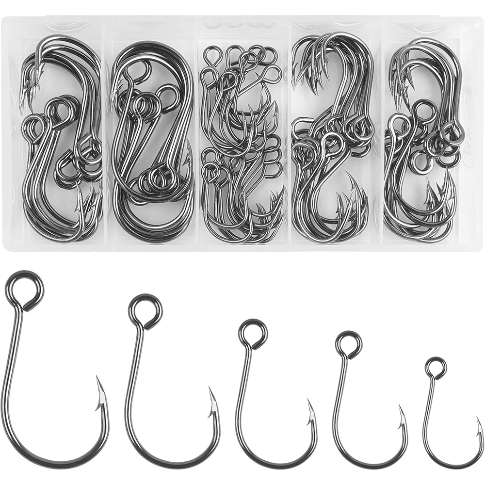 70 Uds. Anzuelos individuales  - Fishing Hook Circle reseña y precio