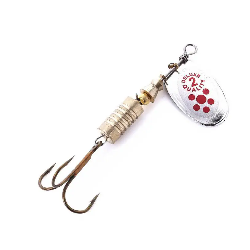 1 Uds. Cebo giratorio chapado  - Fishing Hook Treble reseña y precio