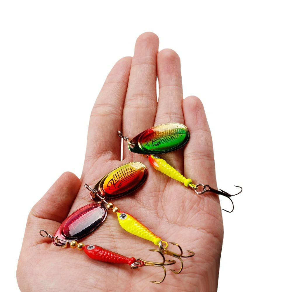 10 unids/set Spinner señuelos  - Fishing Hook Treble reseña y precio