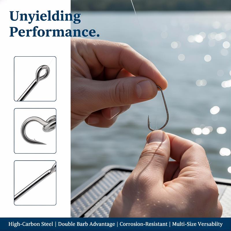 Juego de 120 Anzuelos de Acero - Fishing Hook Offset reseña y precio
