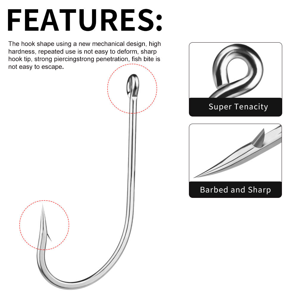 Anzuelos de Pesca Proberos, 20 - Fishing Hook Stainless Steel reseña y precio