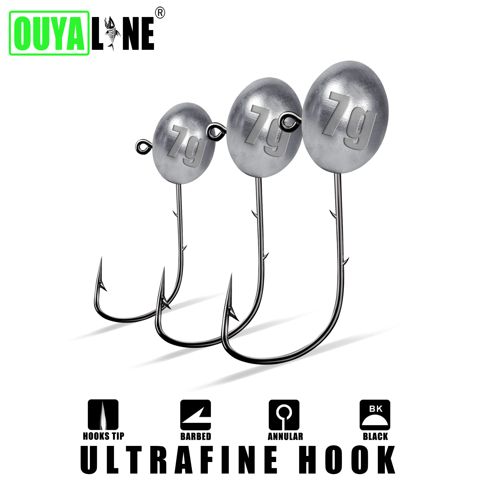 Anzuelo con cabeza de anzuelo  - Fishing Hook Offset reseña y precio