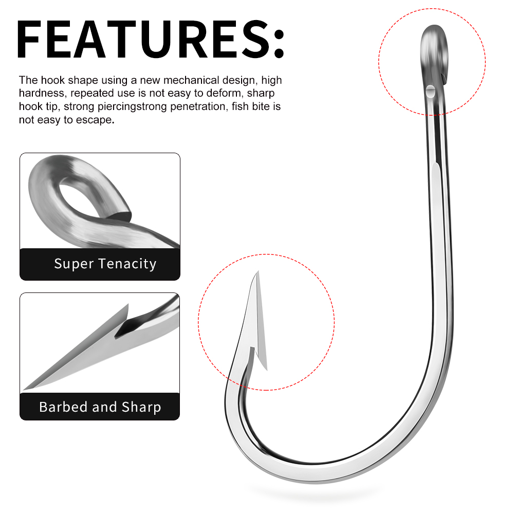 PROBEROS 5 ganchos de acero in - Fishing Hook Circle reseña y precio