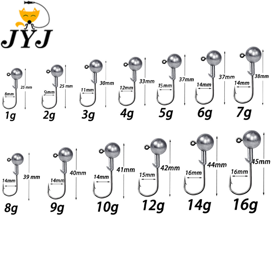 WODJYJ 1g 2g 3g 4g 5g 7g 8g 10 - Fishing Hook Offset reseña y precio