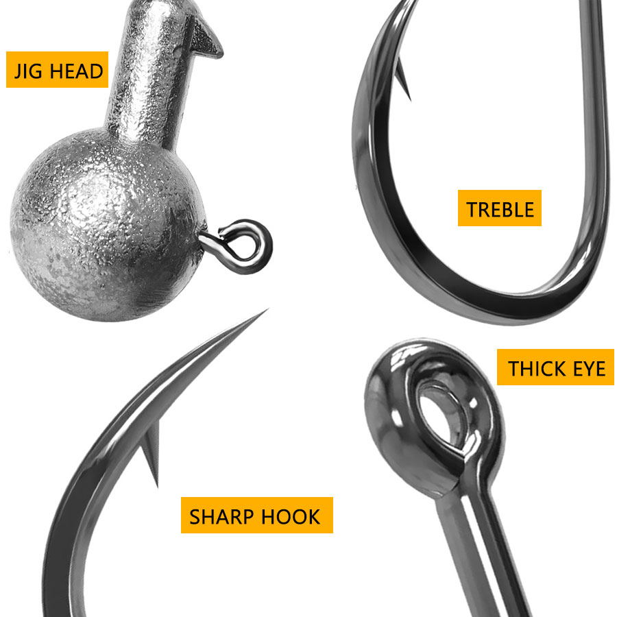 WODJYJ 1g 2g 3g 4g 5g 7g 8g 10 - Fishing Hook Offset reseña y precio