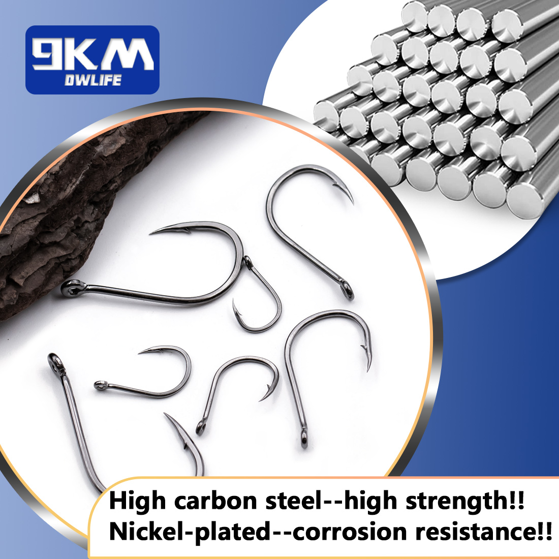 Anzuelos de pesca Iseama de 9K - Fishing Hook Barbless reseña y precio
