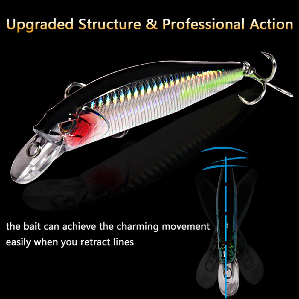 Afundando Minnow 19g flotante  - Fishing Hook Treble reseña y precio