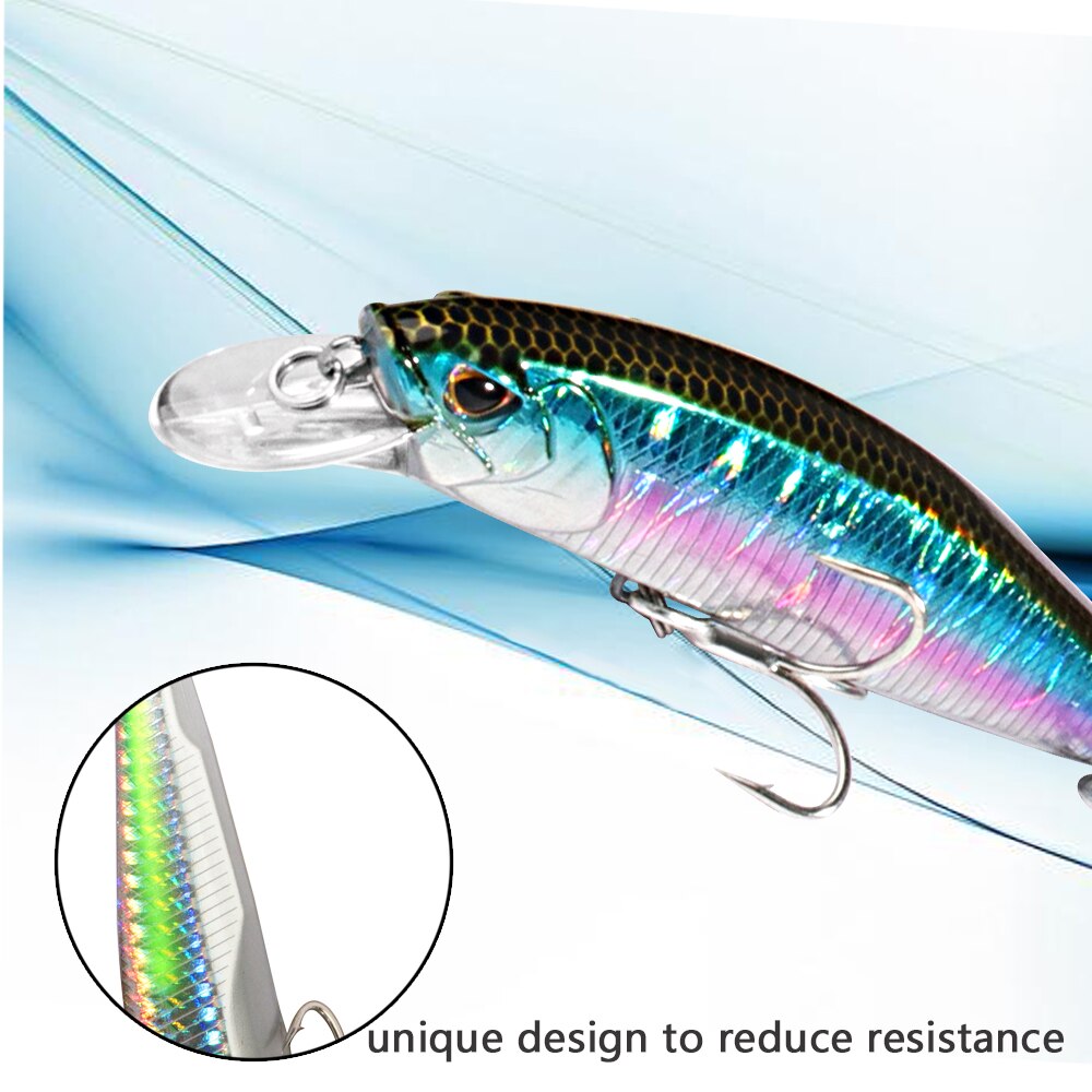 Afundando Minnow 19g flotante  - Fishing Hook Treble reseña y precio