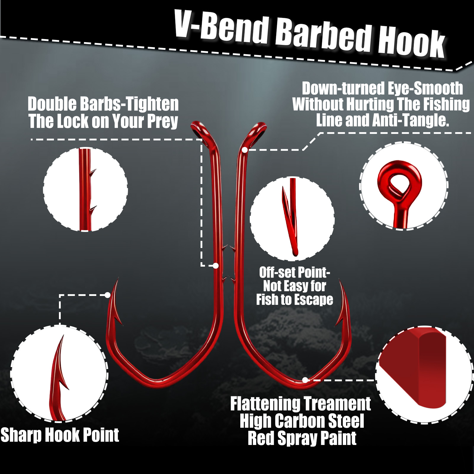 Anzuelo de Pesca de 9KM, 50-10 - Fishing Hook Circle reseña y precio