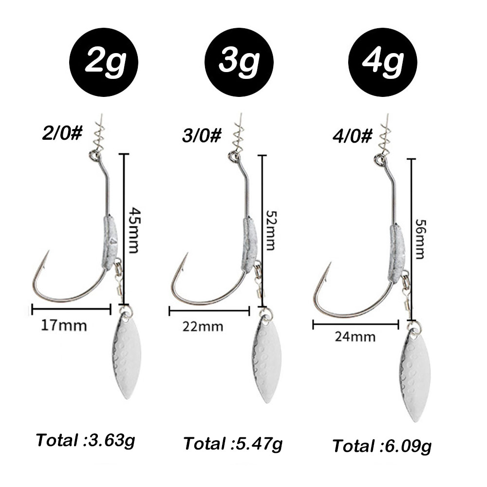 Anzuelo de pesca 2G 3G 4G, cab - Fishing Hook Assortment reseña y precio