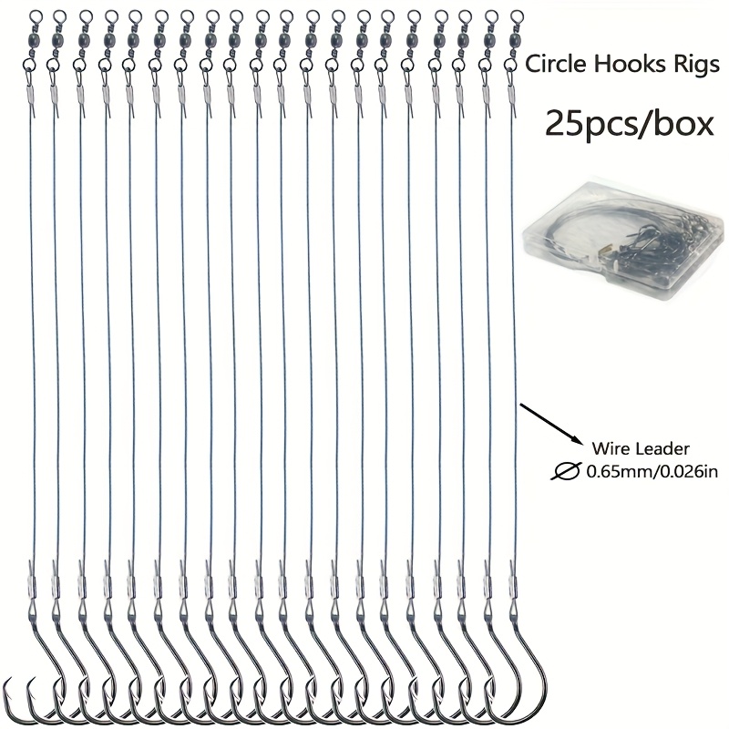 25 unidades de aparejos de anz - Fishing Hook Circle reseña y precio