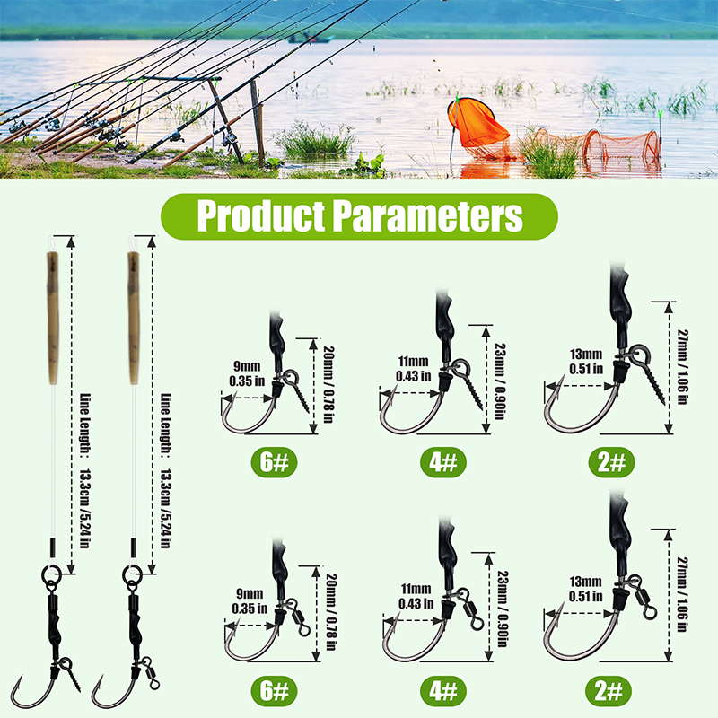6 uds/10 Uds. Ronnie rig 3 est - Fishing Hook Assortment reseña y precio